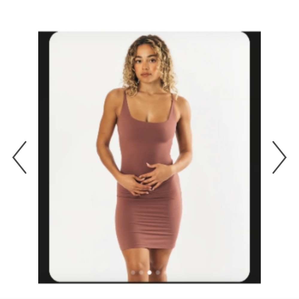 Alphalete Women's Large Mini Dress in Wine Red